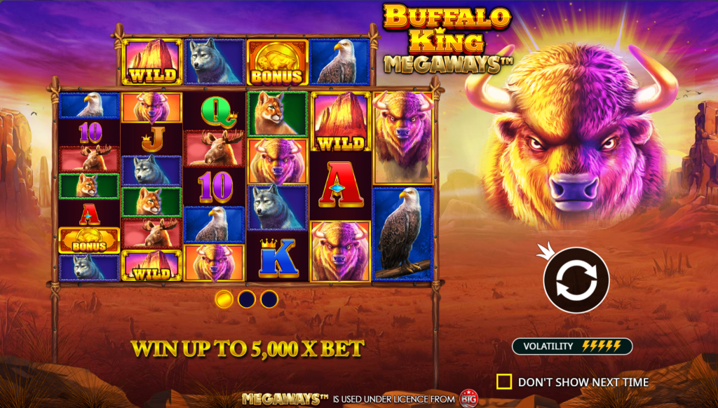 buffalo king Megaways gameplay