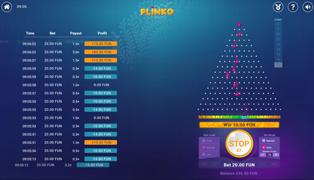 plinko gameplay