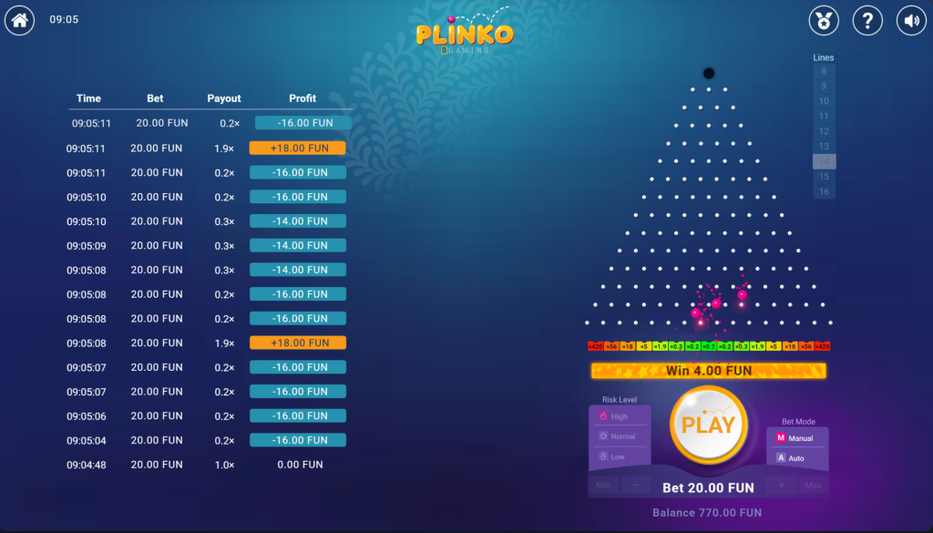 plinko win