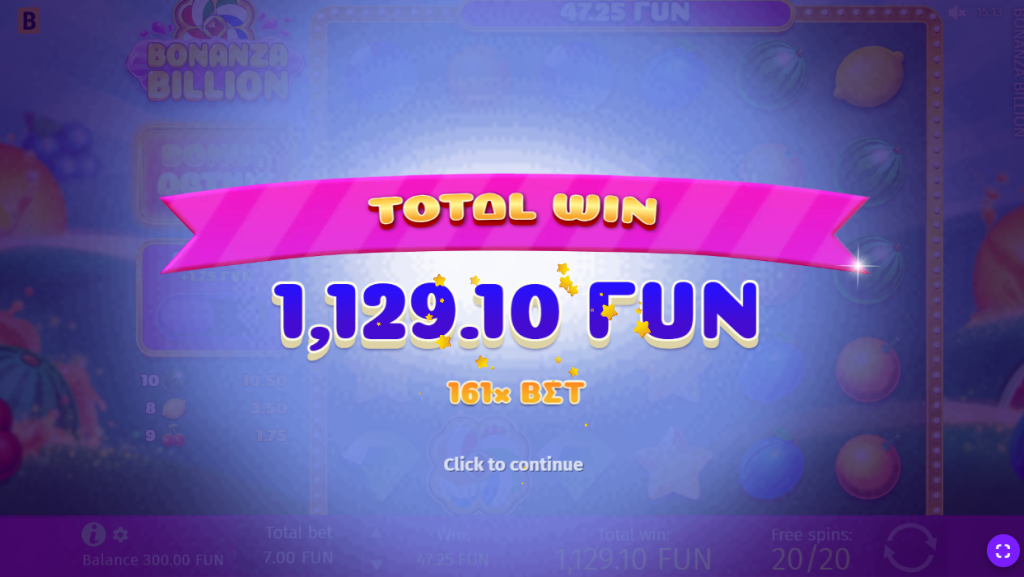 bonanza billion win