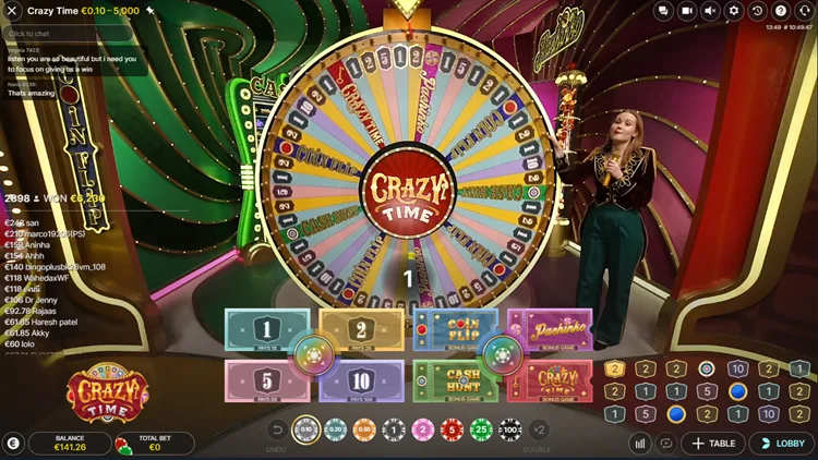 crazy time game