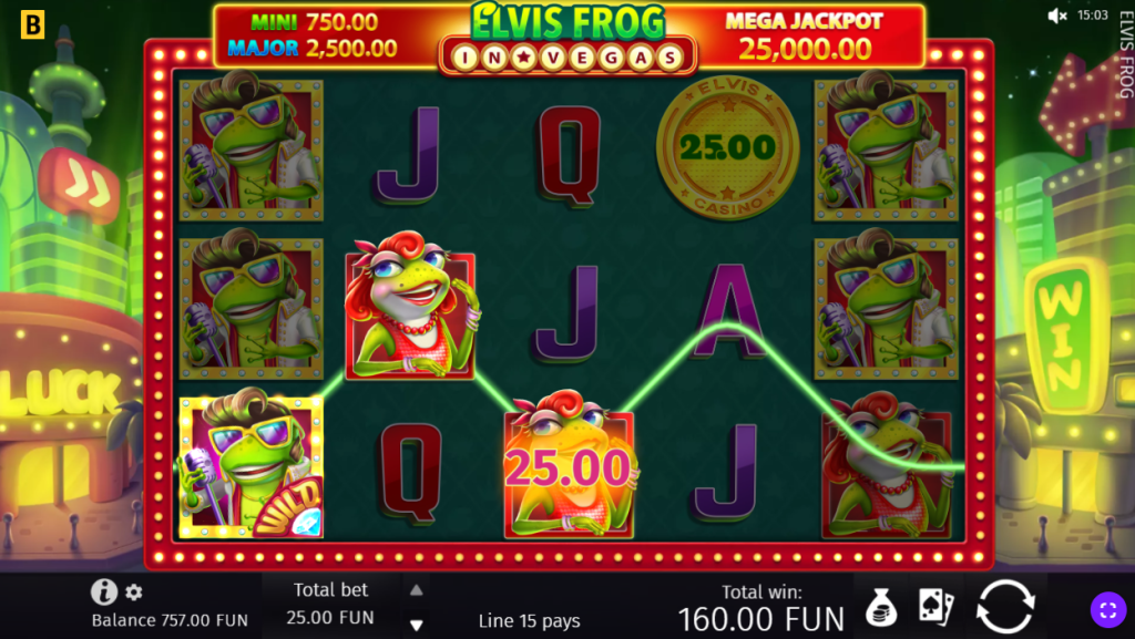 elvis frog win