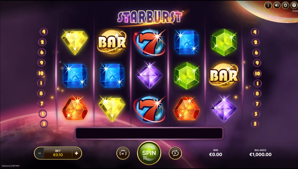 starburst gameplay