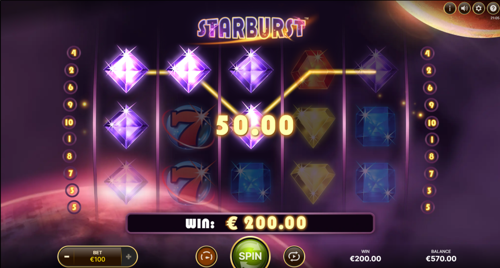 starburst slot win